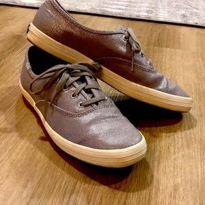 Keds Champion Ortholite Metallic Silver Sneakers